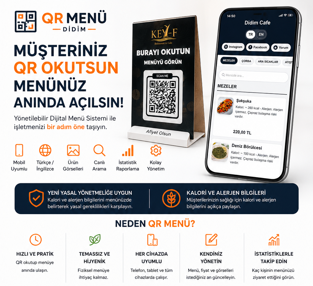 qr menü fiyatları
