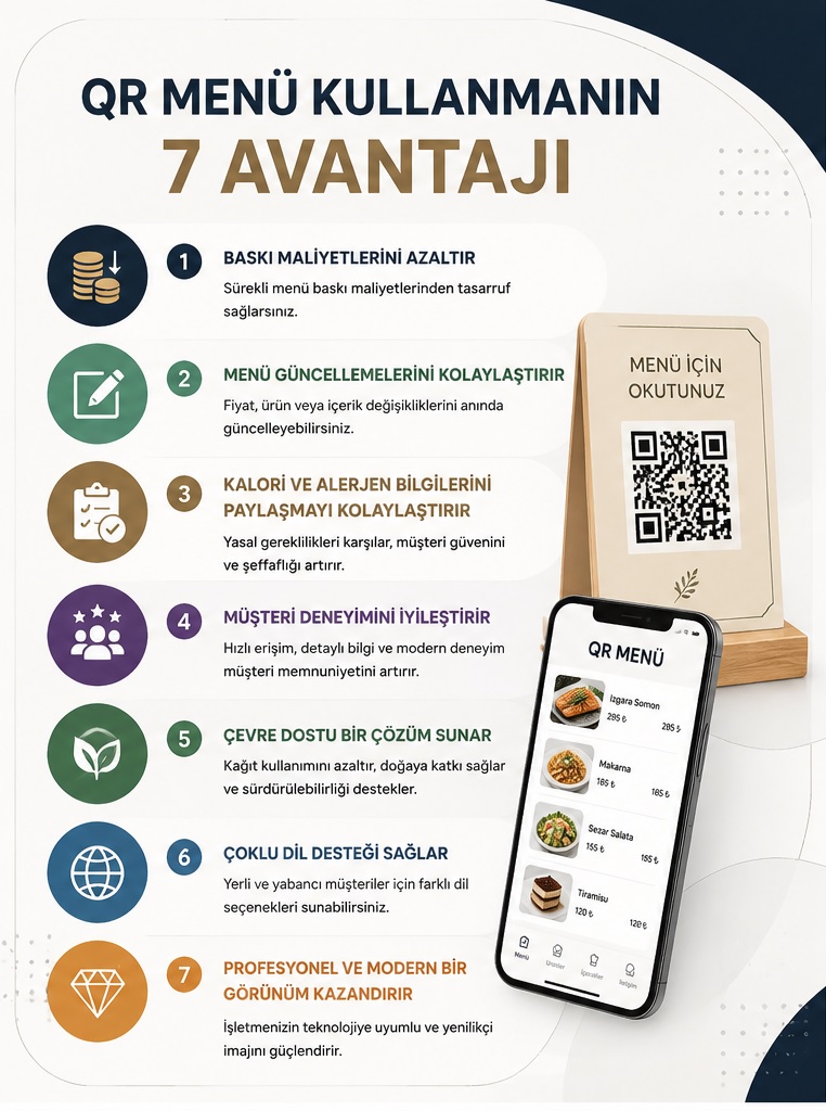 qr menü avantajları